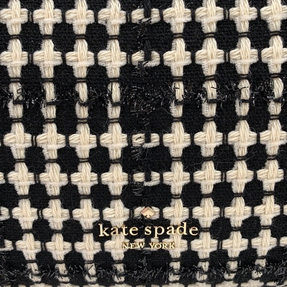 Kate Spade Leila Tweed Medium Triple Compartment Shoulder Bag Tote - Picture 15 of 16